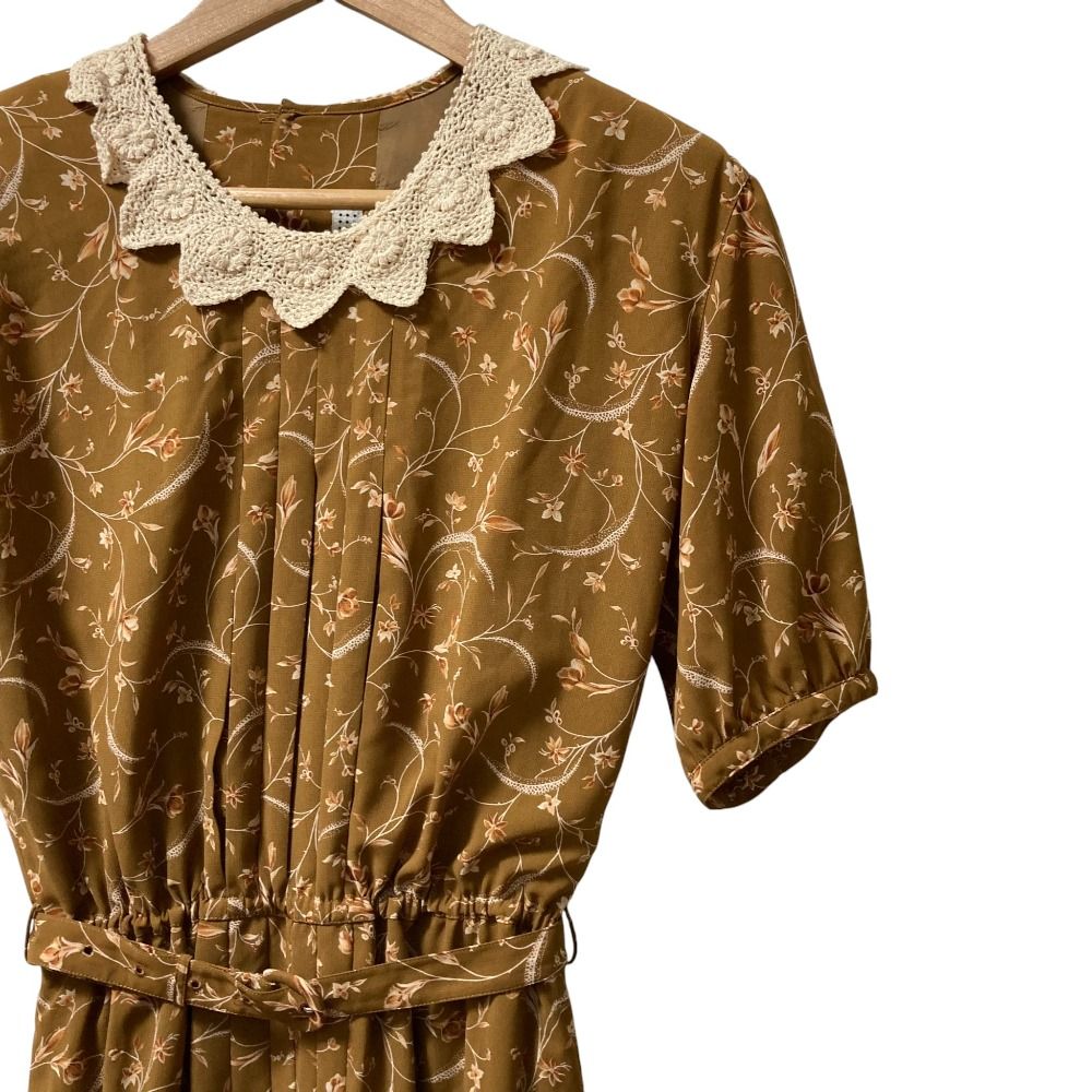 美品 KANEKO ISAO カネコイサオ フラワープリトン レースカラー