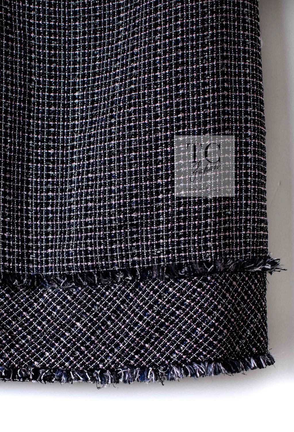 シャネル ワンピース CHANEL ブラック ネイビー パープル リボン  