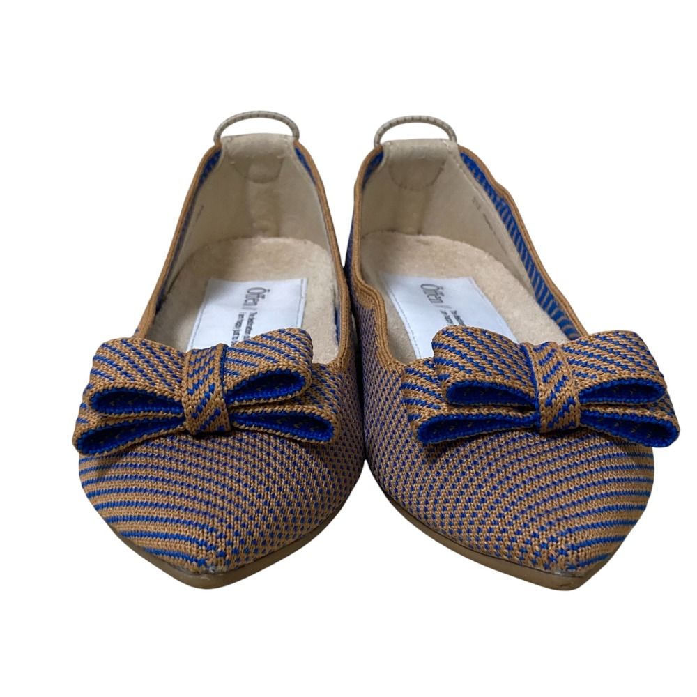 美品 Offen オッフェン pointed-RUBAN ポインテッドトゥ リボン