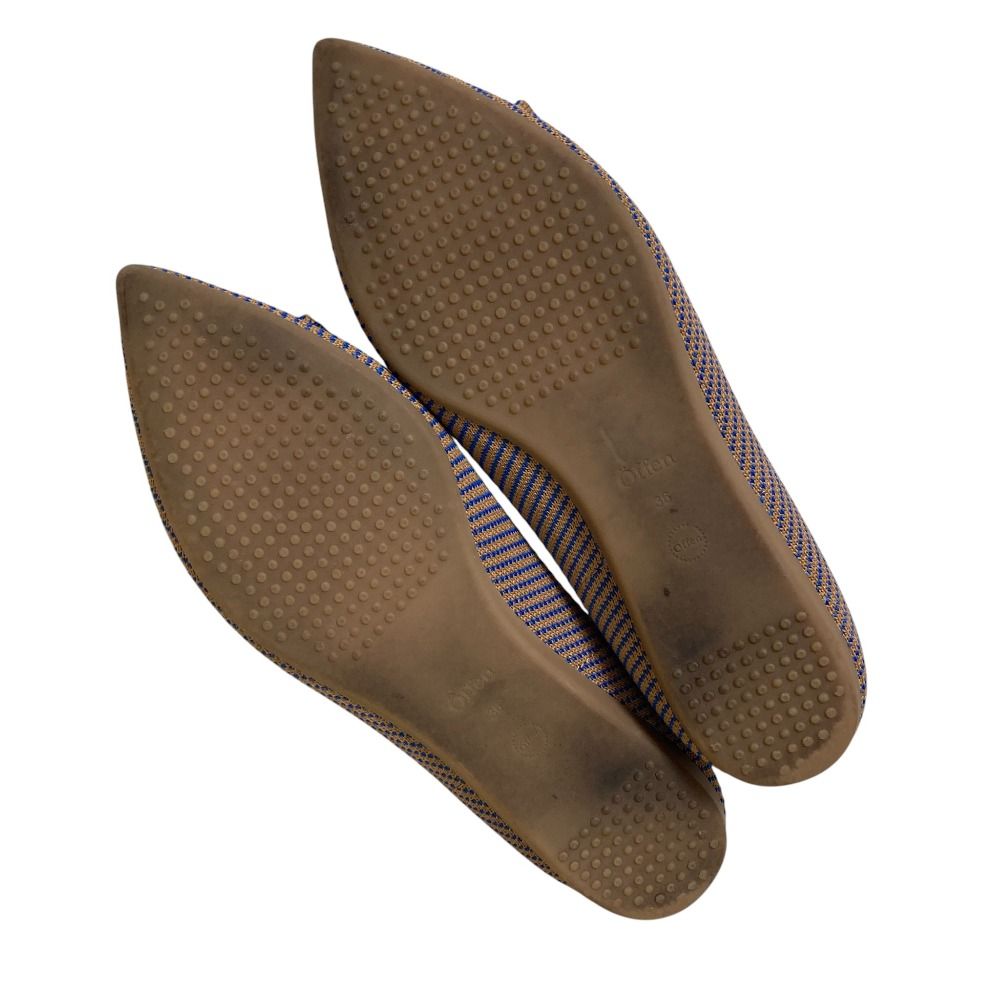 美品 Offen オッフェン pointed-RUBAN ポインテッドトゥ リボン