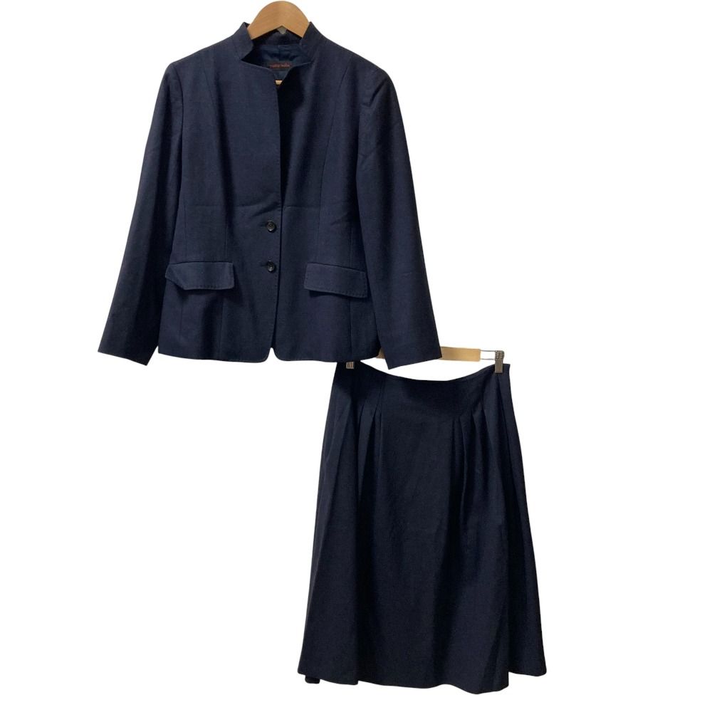 美品 yoshie inaba ヨシエイナバ ウール ジャケット ひざ丈 スカート