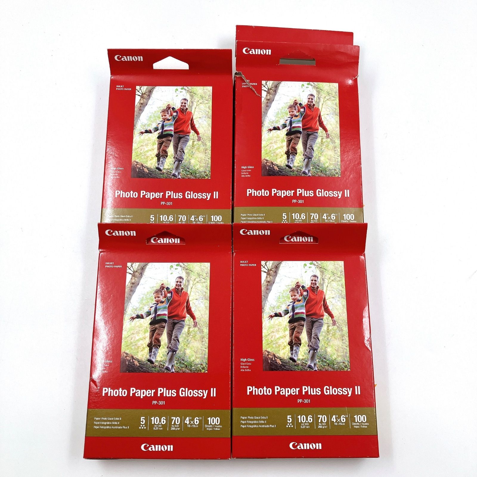 MY 258 Canon キャノン インクフォトペーパー プラス 光沢II PP-301 10 cm x 15 A 程度 入り 海外輸入品