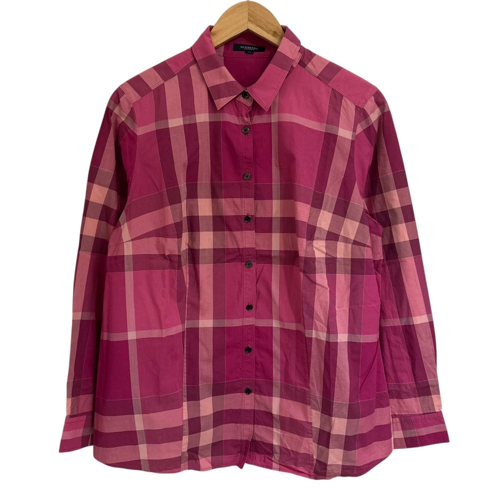 美品 BURBERRY LONDON バーバリーロンドン ノバチェック 長袖シャツ