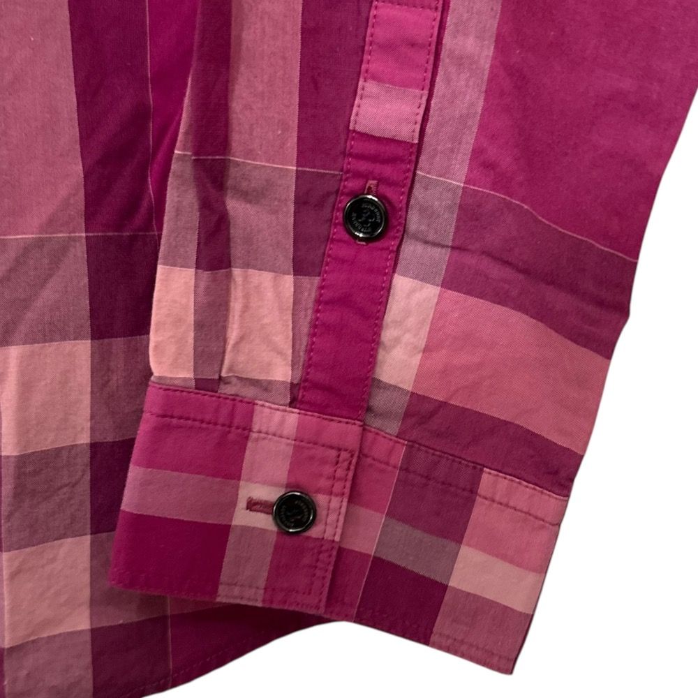 美品 BURBERRY LONDON バーバリーロンドン ノバチェック 長袖シャツ
