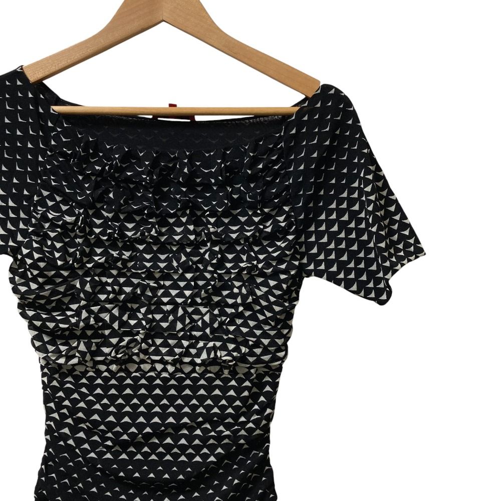 VIVIENNE TAM ヴィヴィアンタム パワーネットワンピース サイズS ブラック レディース 古着