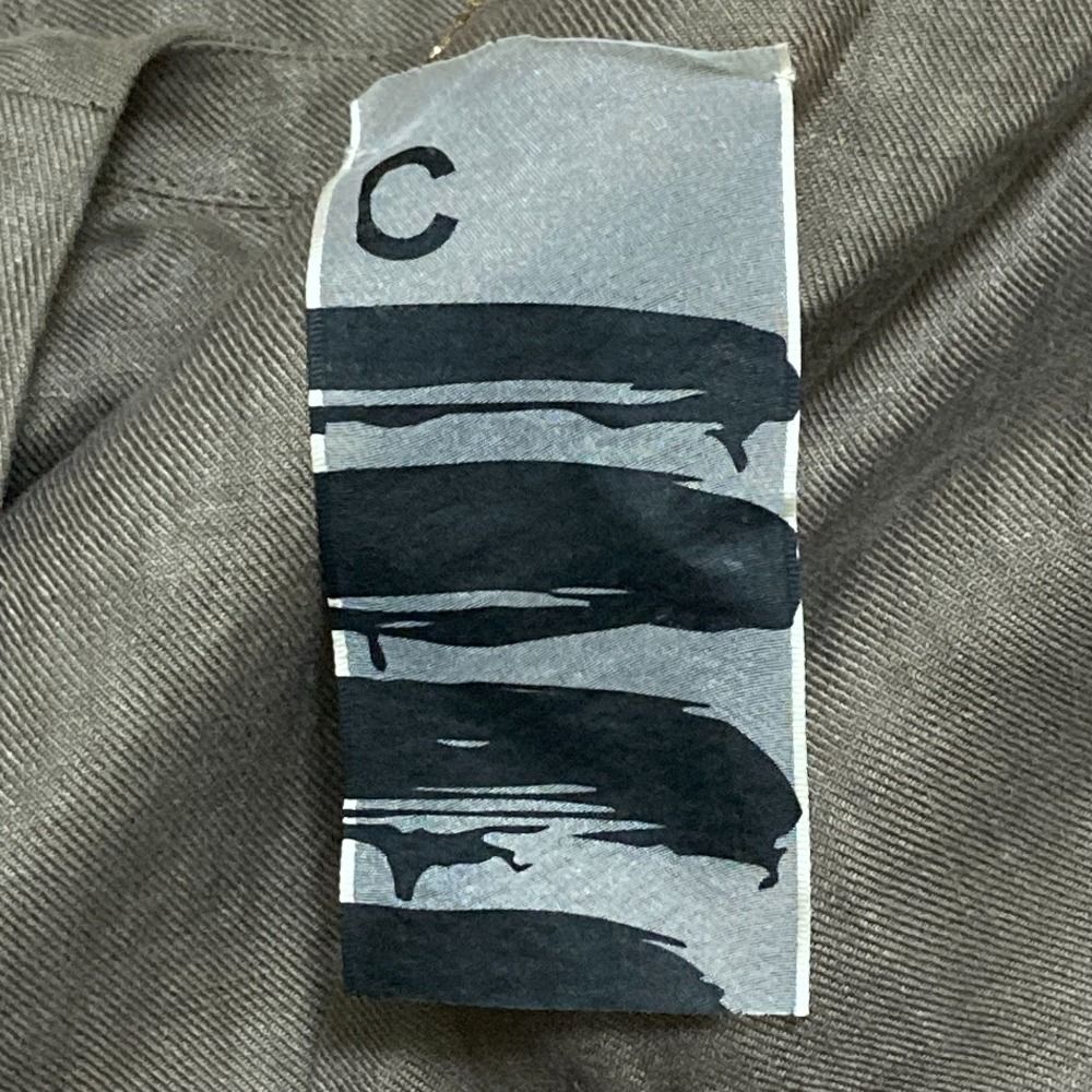 美品 Chaos カオス リネン ノーカラージャケット サイズF ブラウン