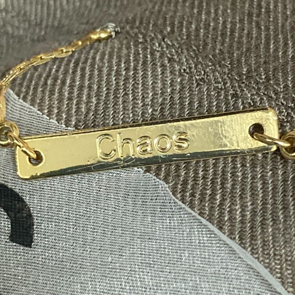 Chaos ノーカラージャケット ブラウン FREEサイズ Chaos ノーカラージャケット Chaos ノーカラージャケット ブラウン