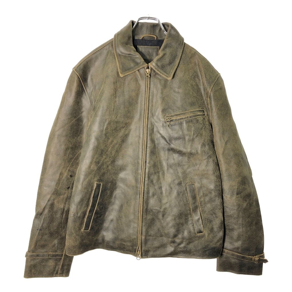 J CREW ジェイクルー レザー スポーツジャケット ブラウン メンズ M 古着 V 8347