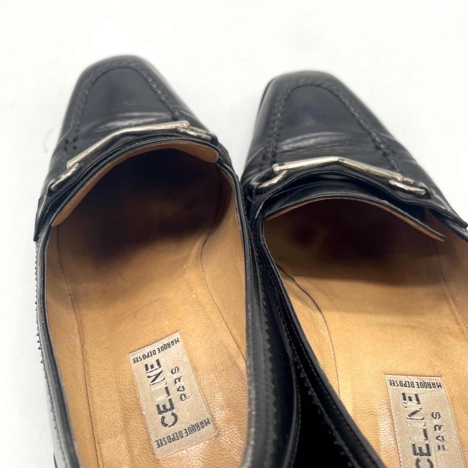 CELINE セリーヌ ローファー パンプス メタルバックル 22.5<!-利用不可 
