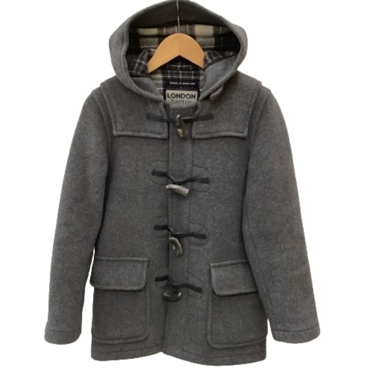 LONDON Tradition ロンドントラディション レディース ダッフルコート SIZE 34 グレー
