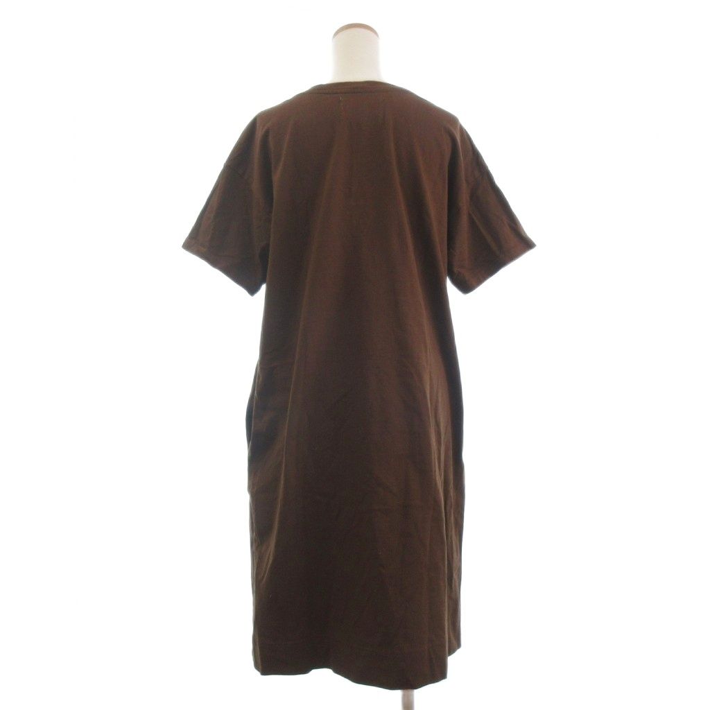 MHL. マーガレットハウエル コーデュロイ　ワンピース　ブラウン マーガレットハウエル MHL. ワンピース ロング丈 半袖 無地 コットン