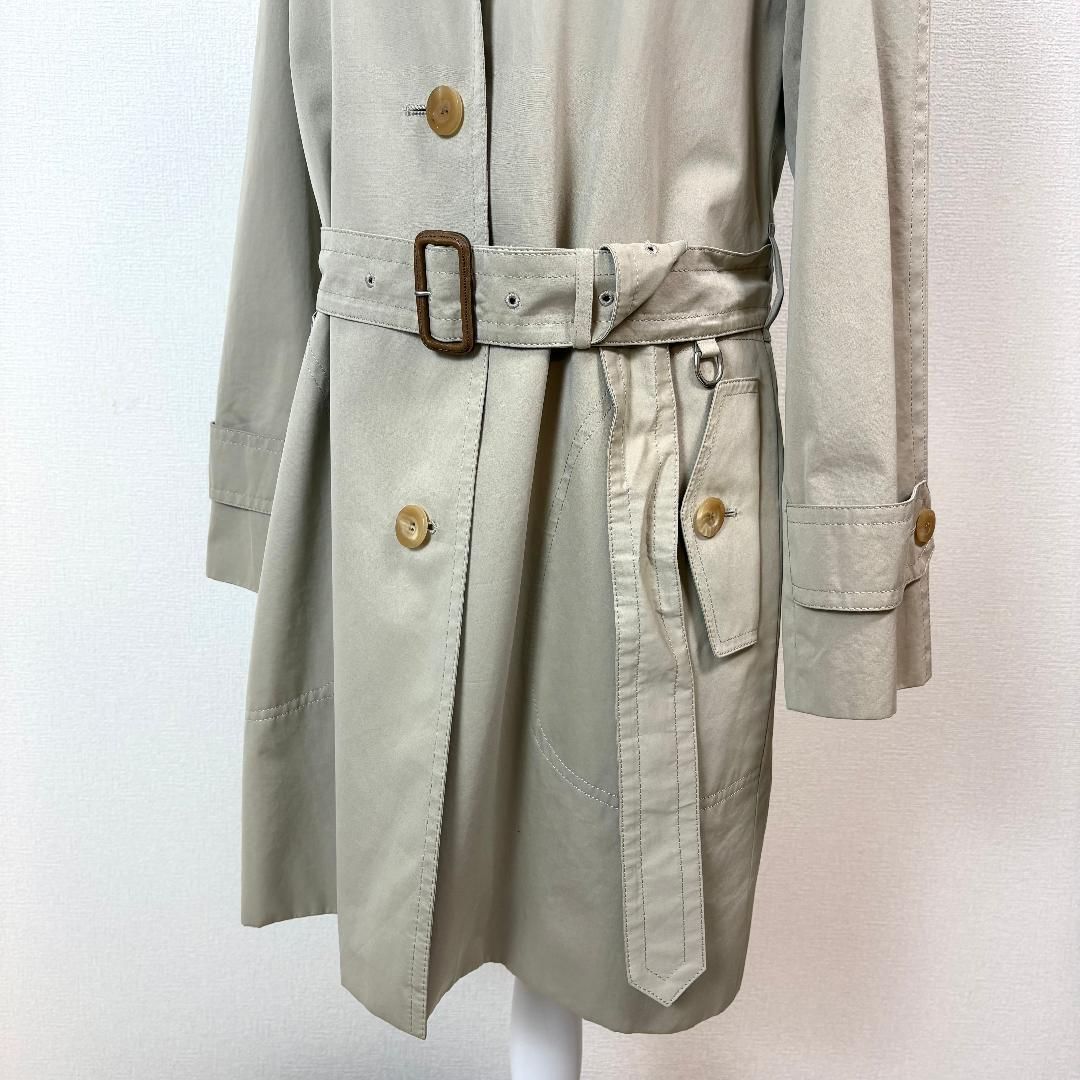 トップ 【美品】 Aquascutum トレンチコート ベルト 6S ベージュ 無地