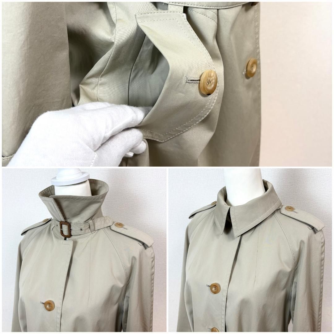 トップ 【美品】 Aquascutum トレンチコート ベルト 6S ベージュ 無地