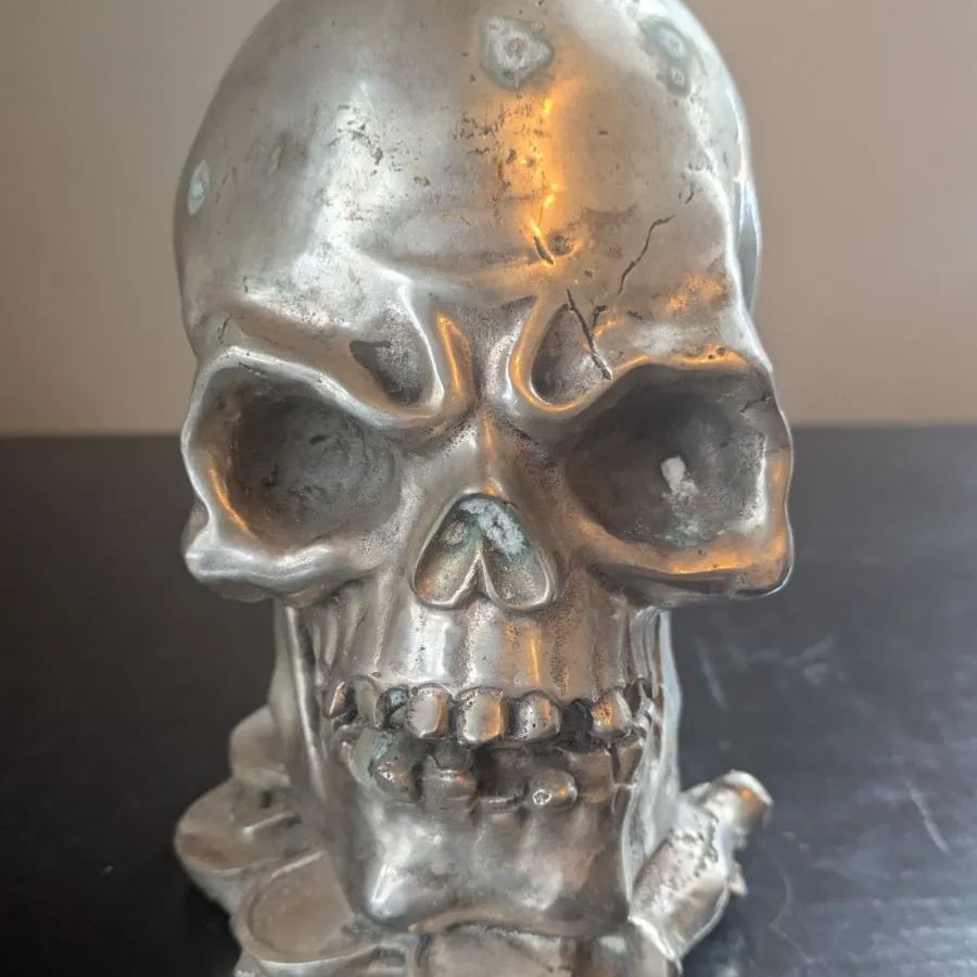  骸骨 スカル ドクロ 置物 アンティーク雑貨 美術品 アンティーク コレクション