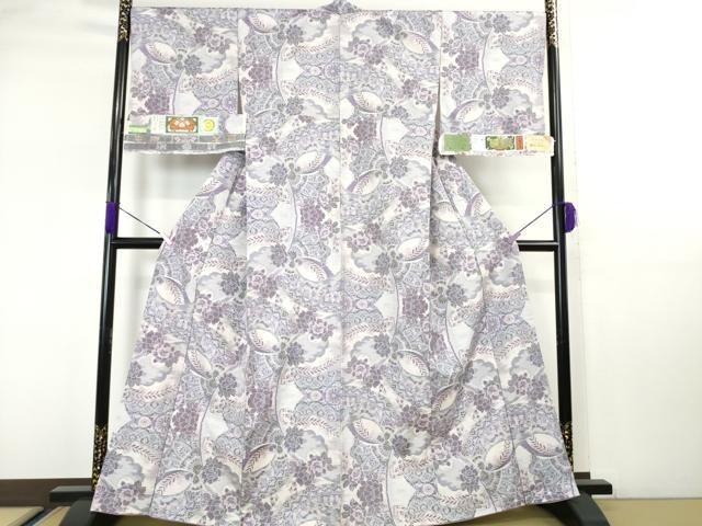 上 都喜ヱ門 本場大島紬 華やかに舞う 藤絹織物謹製 証紙付き kh 6