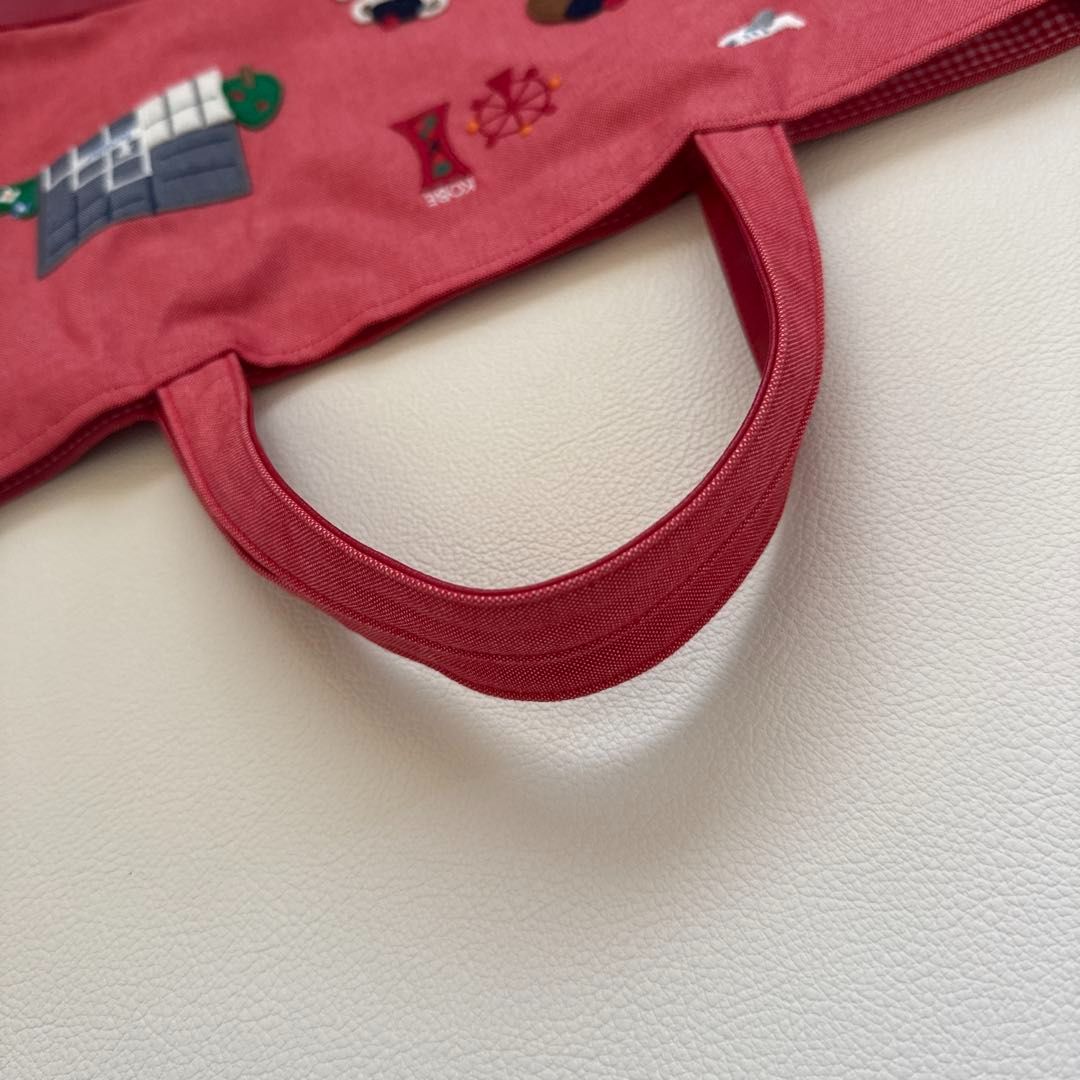  Familiar ファミリア ハンドバッグ お稽古 習い事 赤系 ファミちゃん クマちゃん ハンドバッグ バッグ