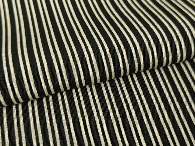  ● 上 池田重子コレクション 訪問着 片身替わり 縦縞 横縞 黒地 kh 6 訪問着 付け下げ 着物