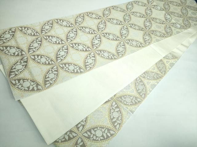  最 人間国宝 北村武資 煌彩錦 六通柄袋帯 七宝山吹紋 金銀糸 共 き kh 6 袋帯 帯