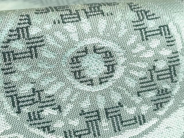 平和屋本店○極上 三代目 龍村光峯 六通柄 本袋帯 糸屋銀繍 銀糸 逸品