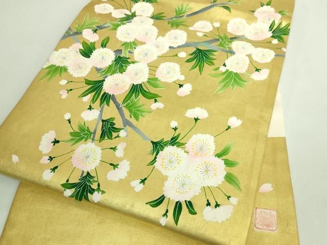 九寸名古屋帯 手描き