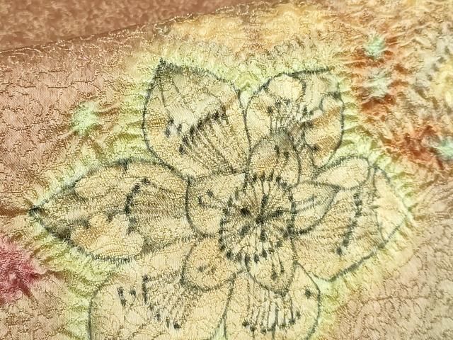  上 久保田一竹 幻の辻が花 太鼓柄袋帯 金通し地 kh 6 袋帯 帯