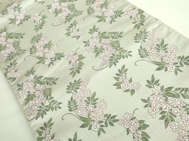 ● 上 西陣 木野織物 菱屋善兵衛謹製 六通柄袋帯 舞花文 kh 6