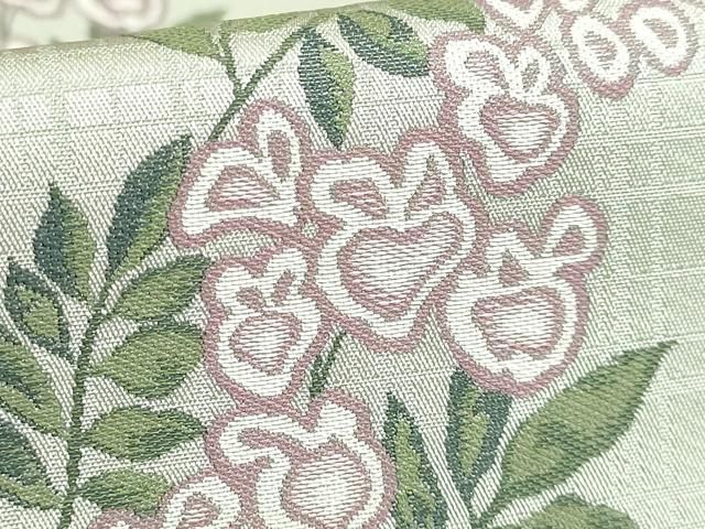  上 西陣 木野織物 菱屋善兵衛謹製 六通柄袋帯 舞花文 kh 6 袋帯 帯