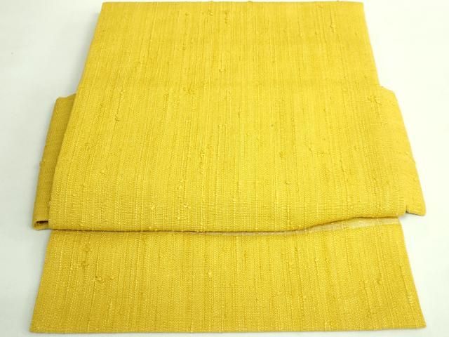  上 浦野理一 経節紬 つけ帯 山吹茶色 たとう紙付き kh 6 付け帯 作り帯 帯