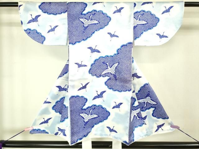 上 七五三 男の子 祝着 被布セット 飛鶴文 被布 鷹 洗える着物 kh 6