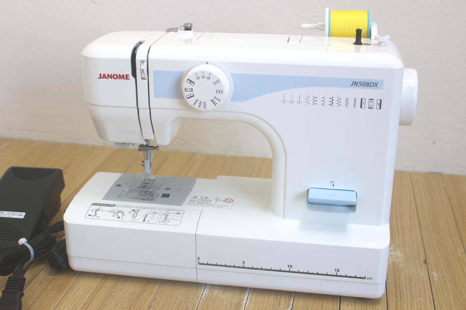 JANOME ジャノメ 電動ミシン JN 508 DX 説明書 フットペダル