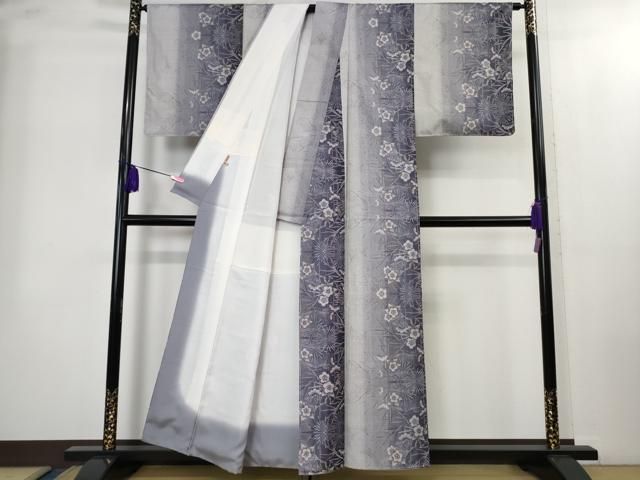  ● 上 本場大島紬 12マルキ 優粋 屋久杉染 松竹梅 ますいわ屋扱い 証紙付き ♥ kh 6 紬 着物