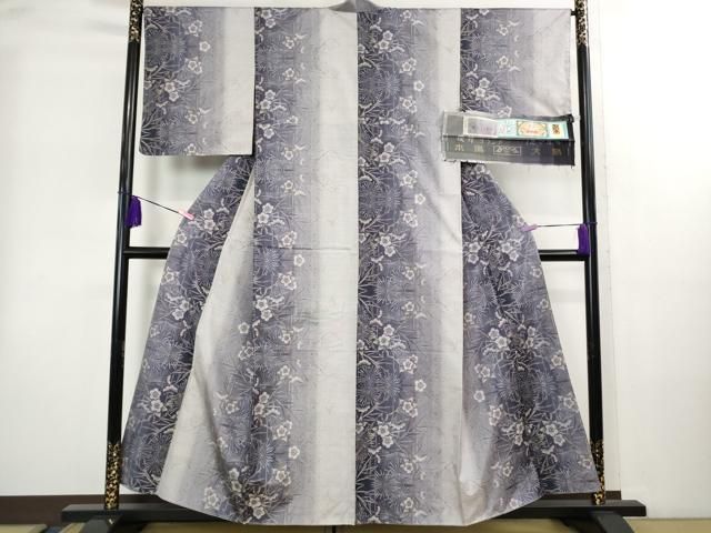上 本場大島紬 12マルキ 優粋 屋久杉染 松竹梅 ますいわ屋扱い 証紙付き kh 6