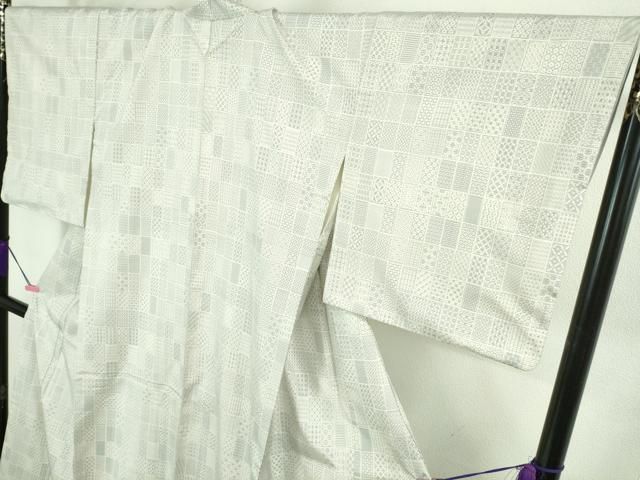  ● 上 本場大島紬 白大島 結がすり 白絣 窪田織物謹製 ますいわ屋扱い 証紙付き kh 6 紬 着物