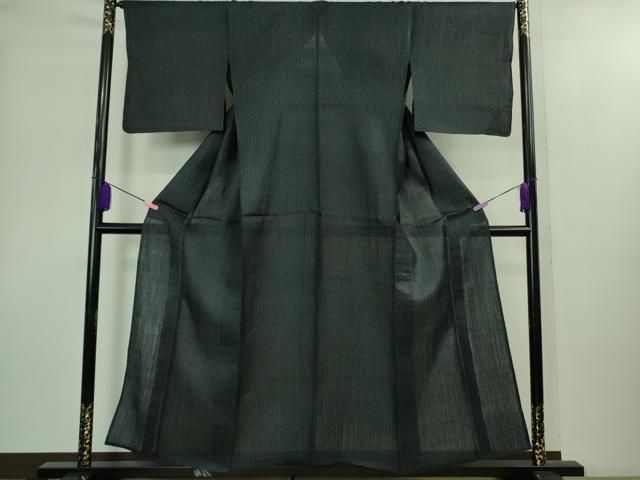 ＊ 上 夏物 重要無形文化財 本場宮古上布 苧麻 濃藍色 kh 6