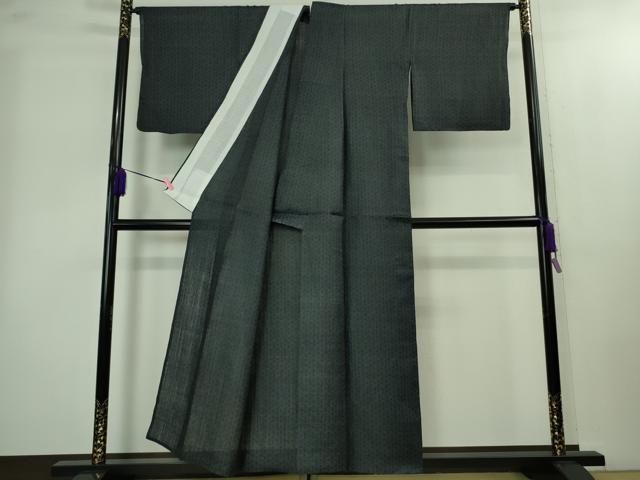  上 夏物 重要無形文化財 本場宮古上布 苧麻 濃藍色 kh 6 紬 着物