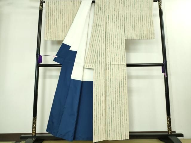 平和屋本店○極上 染司よしおか 五代目 吉岡幸雄 紬 間道 逸品