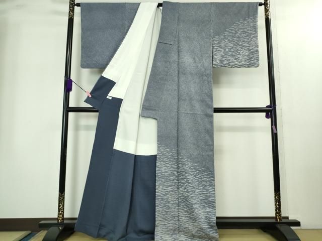 上 名門 藤娘きぬたや 総絞り 訪問着 霞文 kh 6