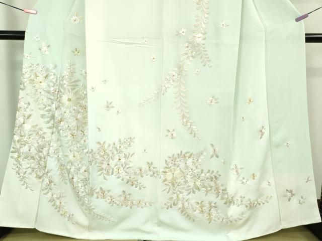 総手刺繍 枝花文