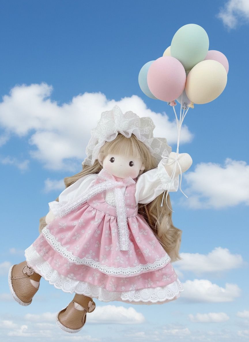 着せ替え布人形 手作り人形