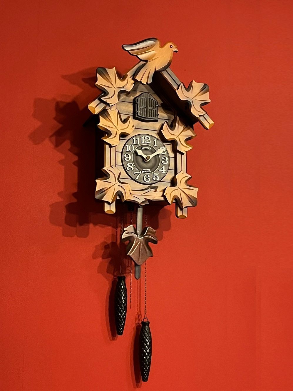 鳩時計 シチズンクオーツ4MJ234Bカッコーメイソン（1年間保証