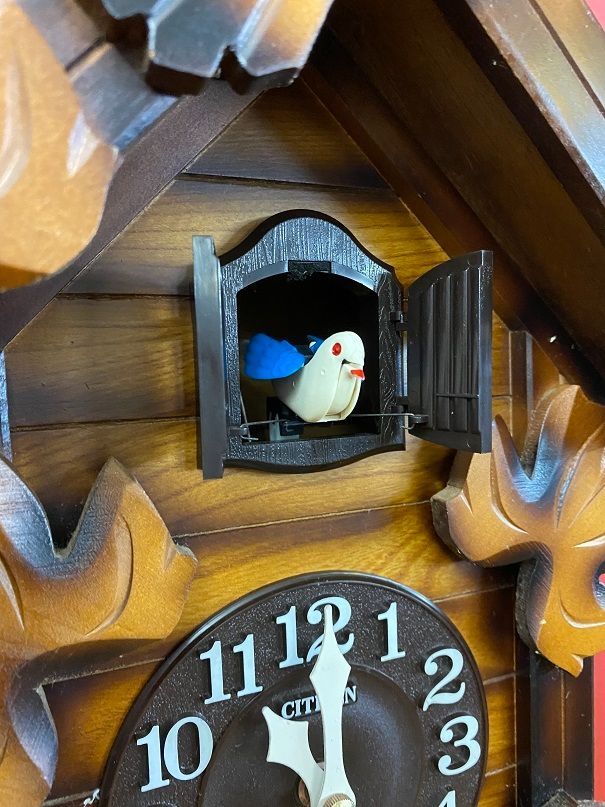 鳩時計 シチズンクオーツ4MJ234Bカッコーメイソン（1年間保証