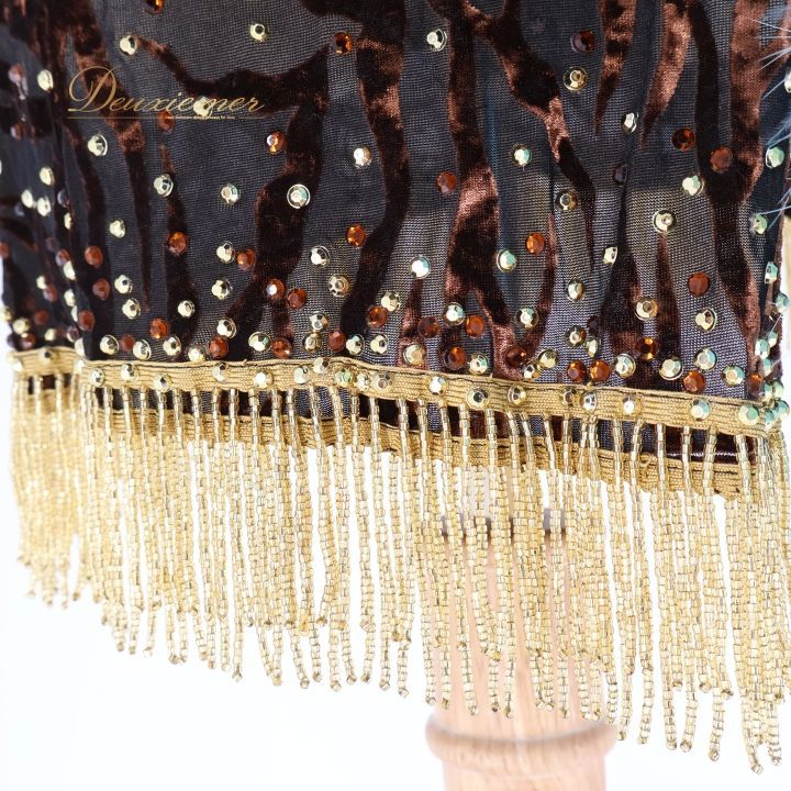 社交ダンス 衣装 ラテン ドレス ワンピース ファー ベロア 茶色 感 フリンジ デモ 競技 ダンス パーティ 発表会 atelier Miwa アトリエミワ ブラウン系 ブルー系 オシャレ レディース ダンス衣装 競技用 フォーマル 大人用