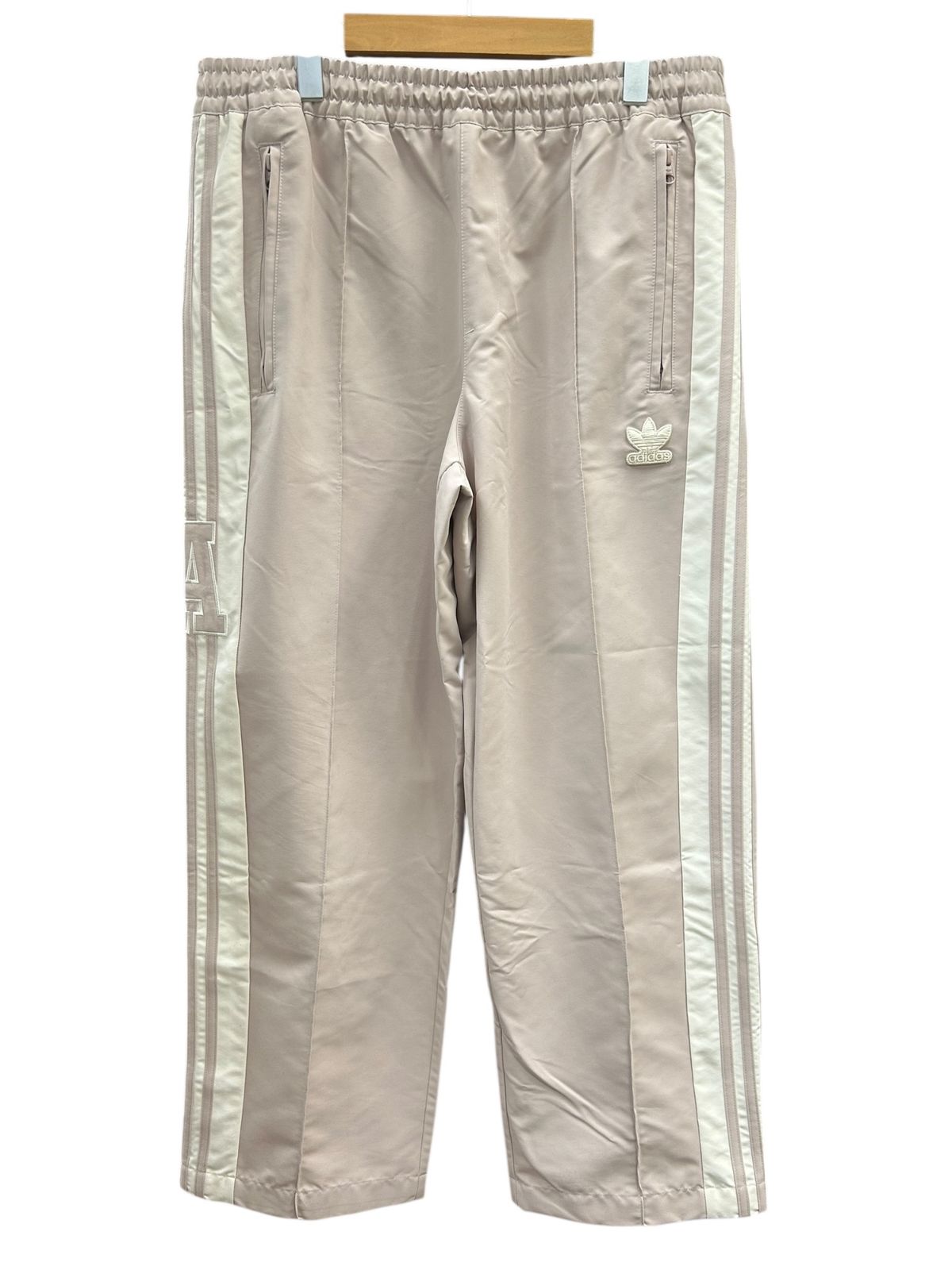 adidas (アディダス) AU Woven Track Pants ナイロンパンツ HY7226 XL ベージュ メンズ/027