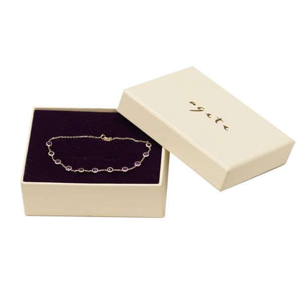 アガット K10YG アメジスト ブレスレット Dreamy Dreamy Collection