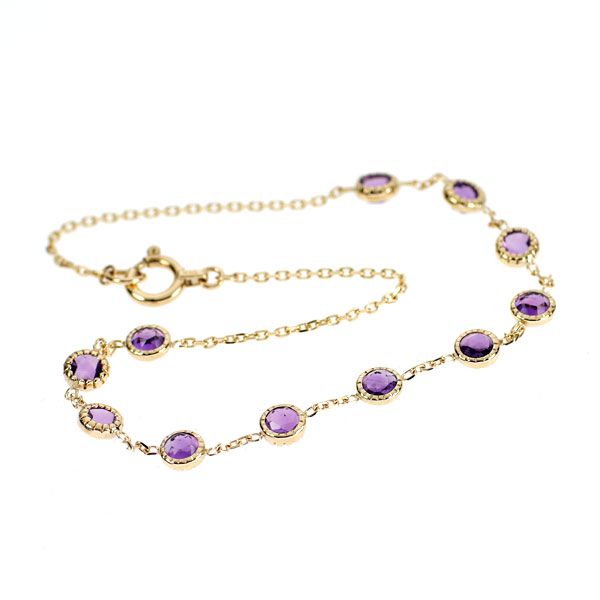 アガット K10YG アメジスト ブレスレット Dreamy Dreamy Collection