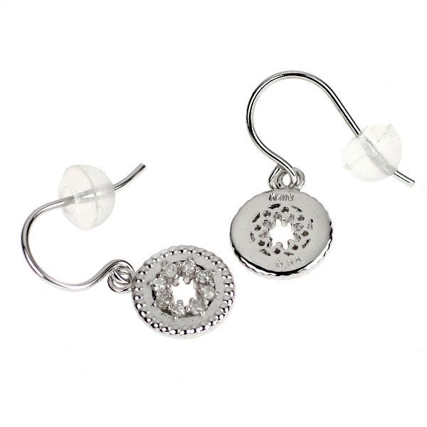 K14WG ダイヤモンド ピアス 0.08ct - メルカリ