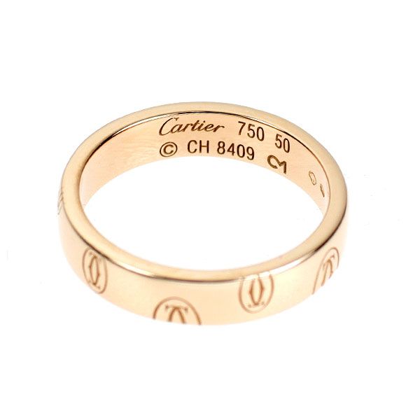 カルティエ K18PG リング ハッピーバースデー 50号 - メルカリ