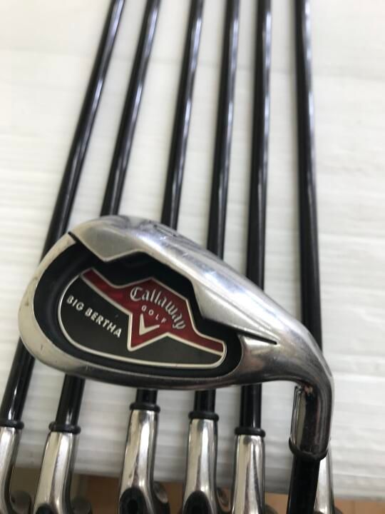 キャロウェイ ビッグバーサ アイアン 2006 US オリジナルカーボン Sフレックス アイアンセット 最短