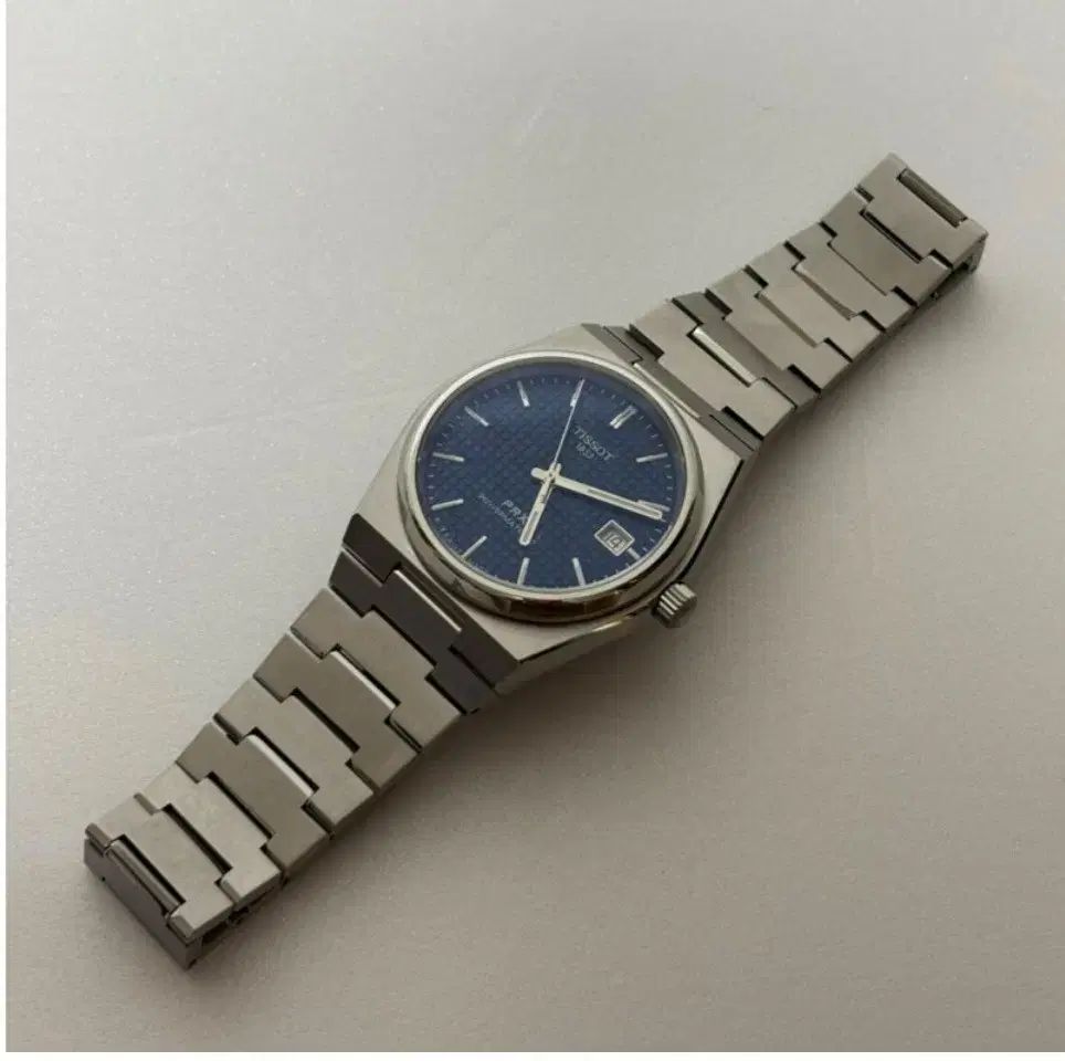 ティソ PRX オートマチック デニムブルー文字盤 メタルウォッチ