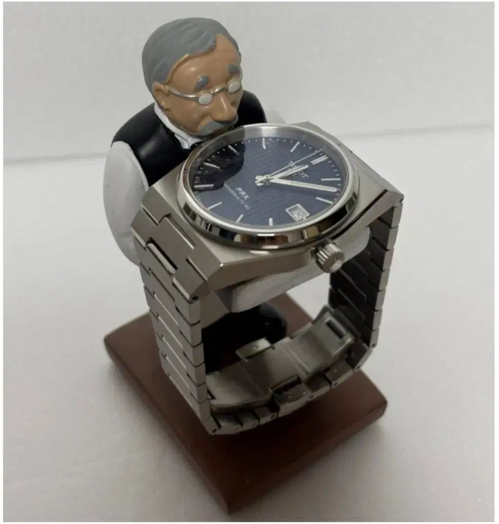 ティソ PRX オートマチック デニムブルー文字盤 メタルウォッチ